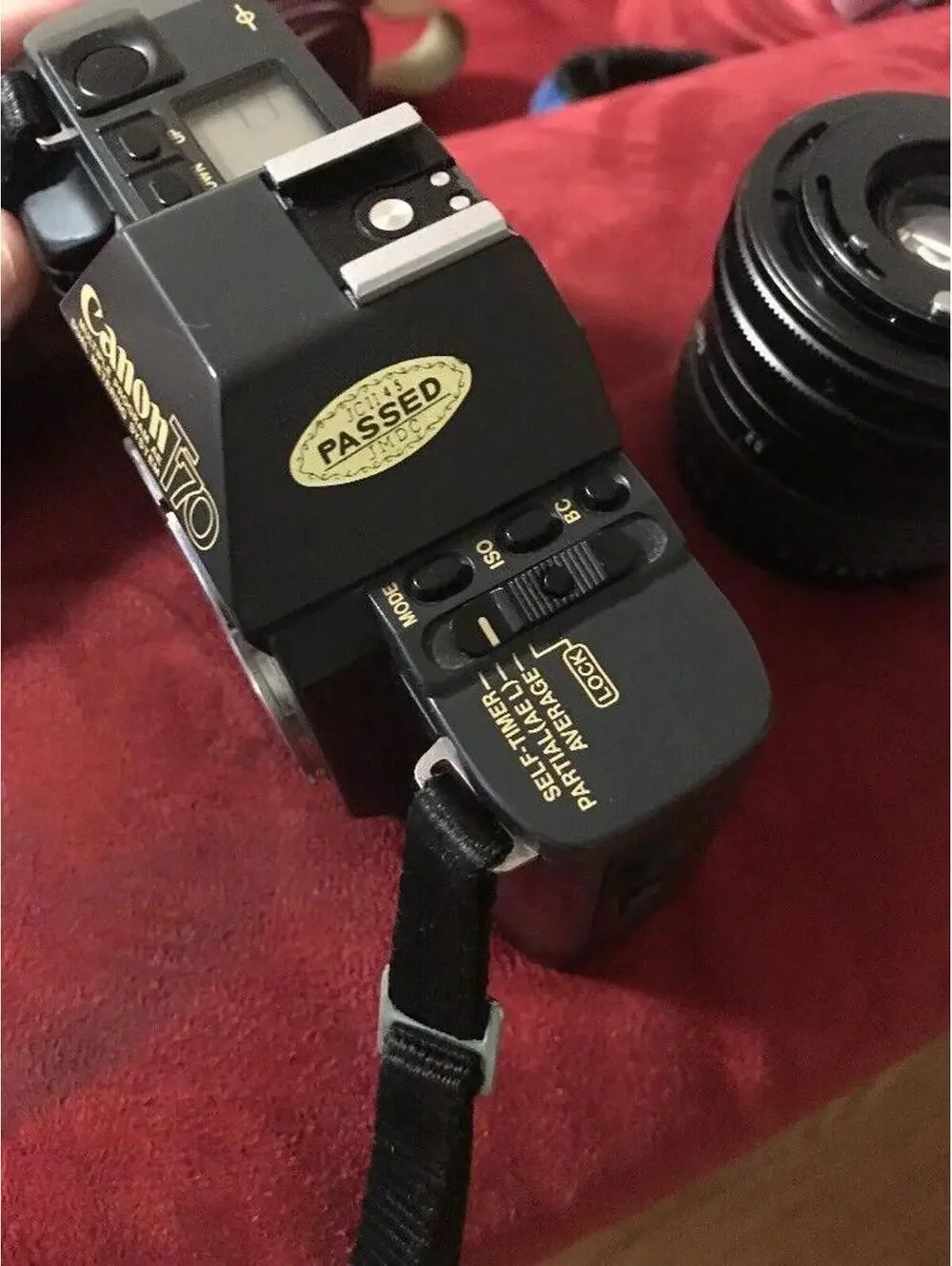 CANON T70 BLACK, With Makinon 28mm Lens